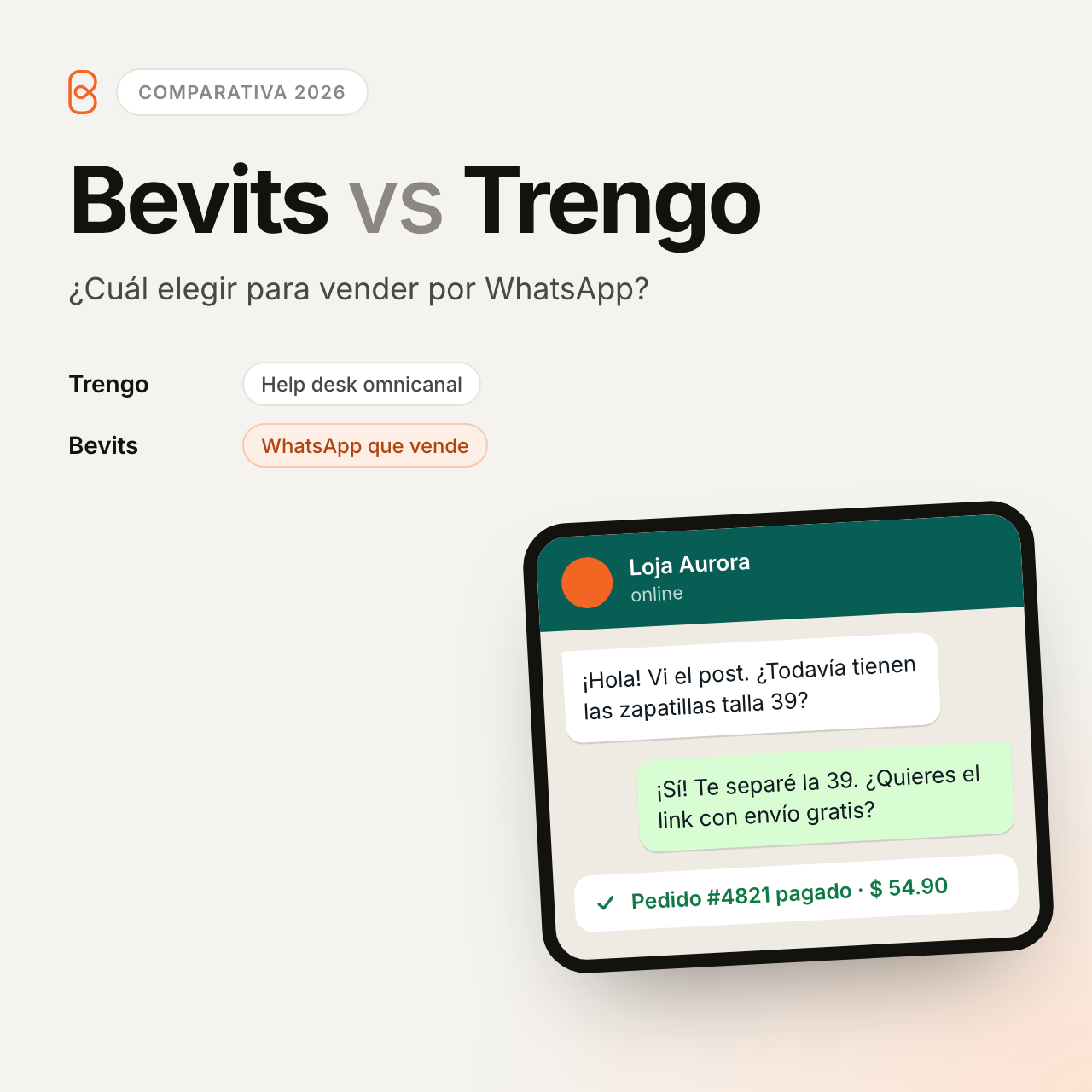 Bevits vs Trengo: ¿Cuál Elegir para Vender por WhatsApp en 2026?